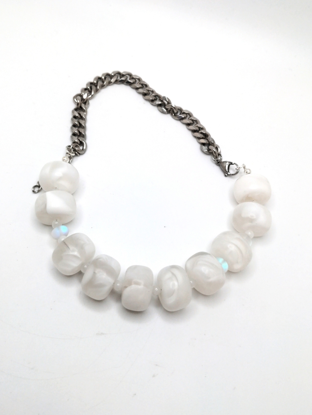 White Cloud Chunky Artisan Choker